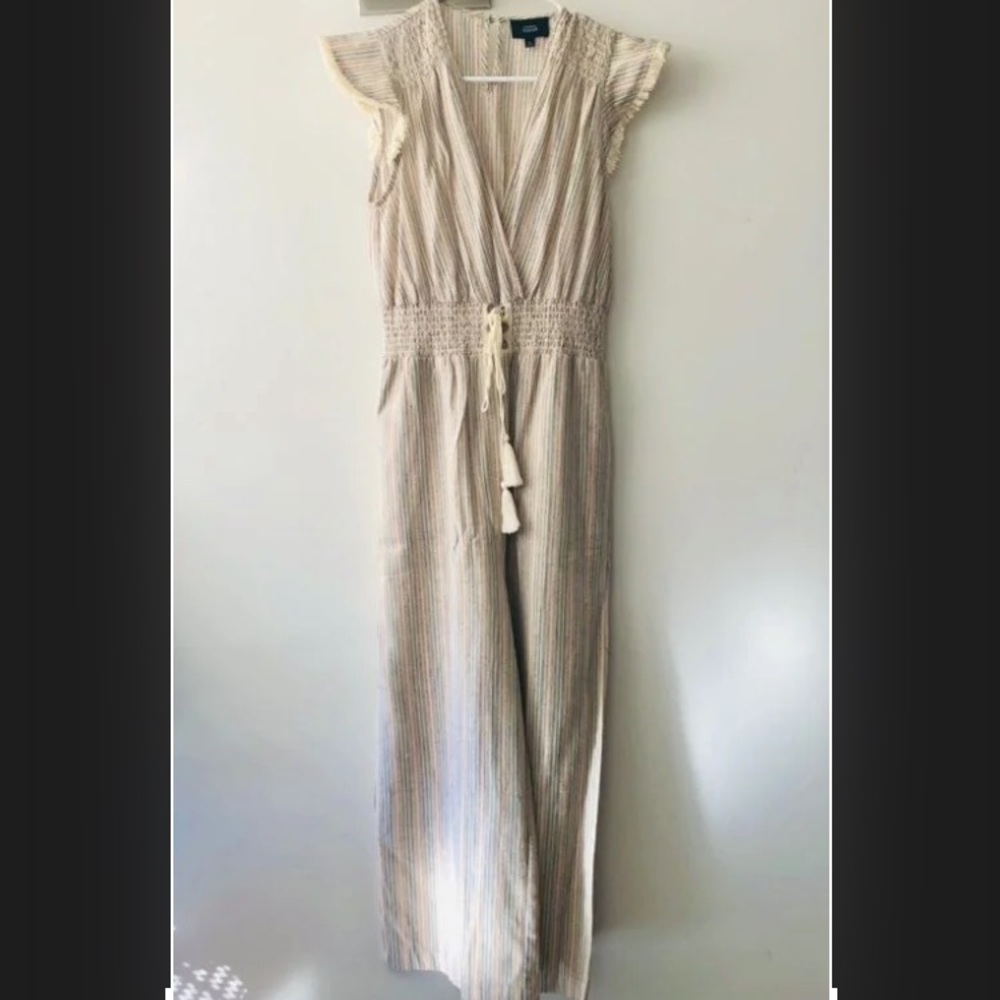 🔹NWOT🔹Mystic short sleeve striped Jumpsuit